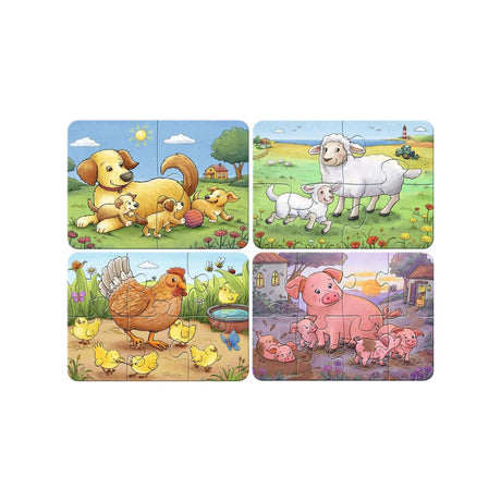Ravensburger Puzzle Meine ersten Puzzles 4in1 Nutztierfamilien