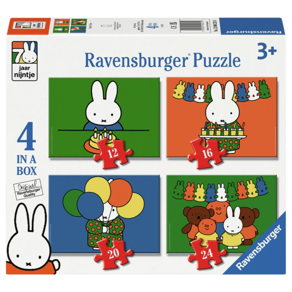 Ravensburger Puzzle 4in1 Miffy 70 Jahre