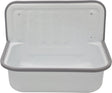 Plieger uitstortgootsteen - uitgietbak - met sifon, plug ketting - wit - 50.5cm x 33cm