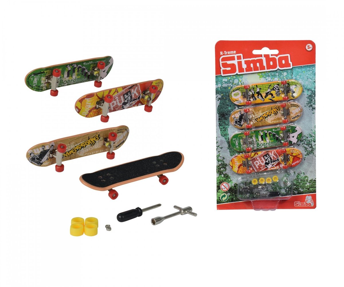 Simba Fingerskateboard X-Treme Farbe mit Zubehör
