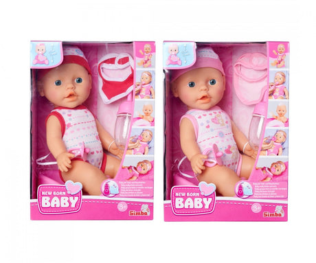 Neugeborene Babypuppe trinken und pinkeln Simba 30 cm