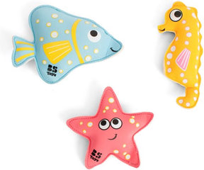 Bs Toys Pop-Up-Tiere Schwimmbad – Pop-Up-Spielzeug ab 5 Jahren – Wasserspiel – Badespielzeug – Neopren-Tiere – 3 Stück
