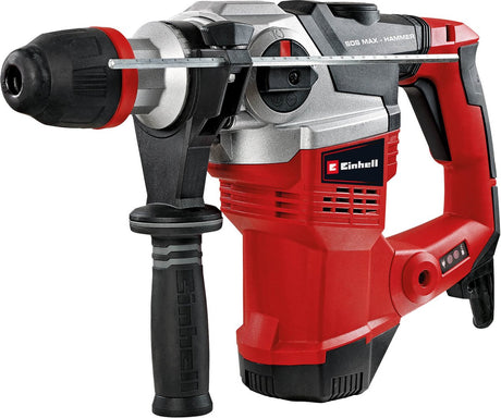 Einhell Elektro-Bohrhammer TE-RH 38 3F – 1050 W – Schlagzahl: 4.100 min – 9 Jahre – SDS-Max – 3 Funktionen: Hammerbohren, Meißeln mit und ohne Meißelfixierung – inkl. Transport- und Aufbewahrungskoffer