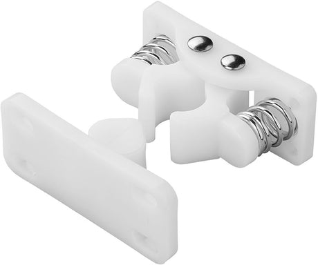 Proplus deurvanger met metalen veren – voor caravan-, camper- en kastdeuren - deurdranger - camper deurstop - deurklem - deurhouder - caravan windvaste deurvanger - flexibele caravandeurhouder - stevige deurveren