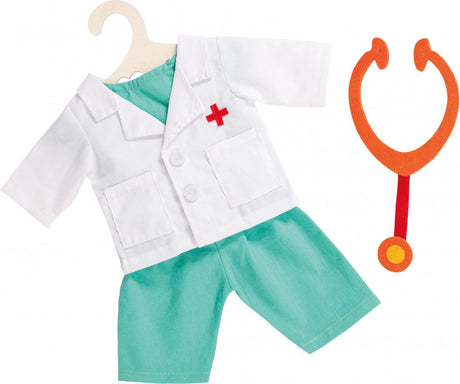 Heless Puppenarzt-Outfit mit Stethoskop, 28-35 cm