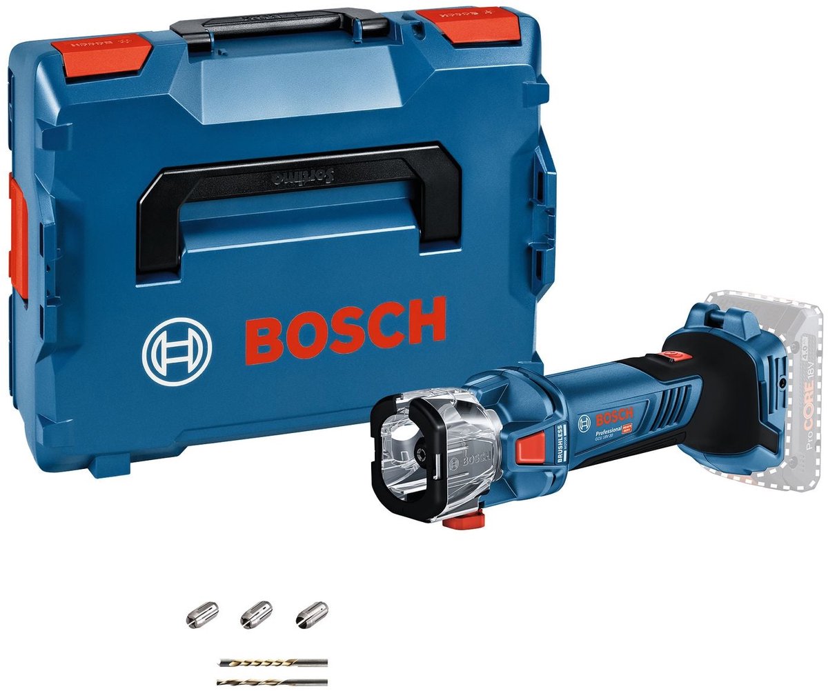 Bosch affleureuse pour plaquiste gcu 18v-30 (solo) dance l-boxx - 06019k8002