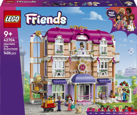 Lego Friends Heartlake City Grand Hotel Spielzeug mit Tierfiguren und Puppen 42704