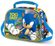 Karactermania - sonic - 3d thermische lunchtas met trolley bevestiging - snack - blauw