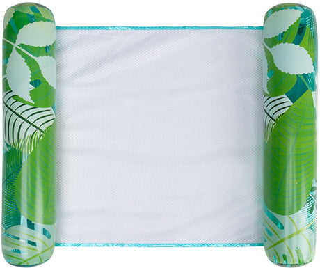 Swim Essentials – Wasserhängematte – 117 cm – grün – Pflanzendruck – Sonnenbräuner