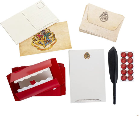 Paladone harry potter letter writing gift set - hogwarts schrijfwarenset in luxe kartonnen opbergdoos