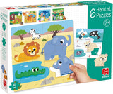 Jumbo goula puzzel 6 habitat - 5st.