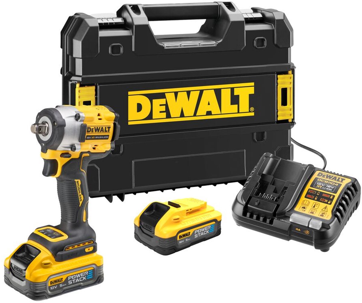 Dewalt DCF921H2T Akku-Schlagschrauber 1 2 Zoll 18 V Power Stack 5,0 Ah in Tstak