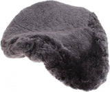 Sattelabdeckung Schafsledergrau 28 cm