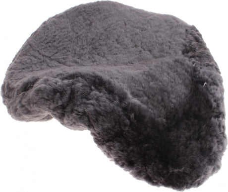 Sattelabdeckung Schafsledergrau 28 cm