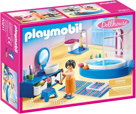 Badezimmer des Playmobils Dollhouse mit Bad 70211