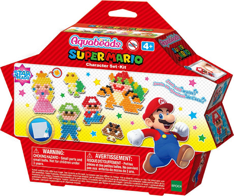 Aquabeads Super Mario-Figurenset – komplettes Set 690 Perlen – für 6 Figuren