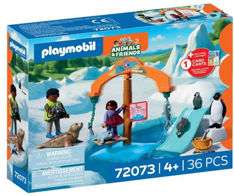 Playmobil – 72073 – zoo speelset – ijsrijk – pooldieren