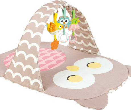 Hape Spielbogen Eule Sina – Babyspielgerät mit Rassel, Spiegel und Beißring, ab 0 Monaten