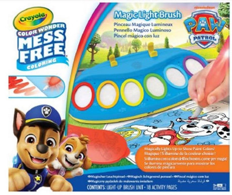 Crayola - color wonder magic light brush - paw patrol - vlekvrije verfset - creatieve activiteit en cadeau voor kinderen vanaf 3 jaar
