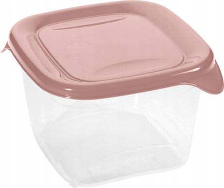 Curver Fresh Go rechteckiger Lebensmittelbehälter 1,2 l – transparentes Rosa