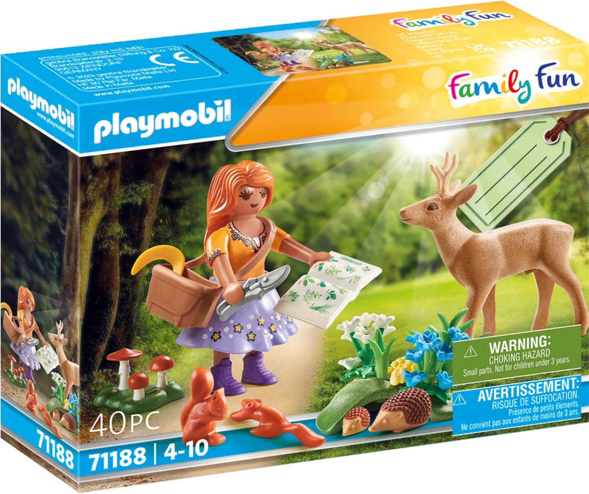 Playmobil-Familienspaß-Kräuterkundler mit Hirsch – 71188