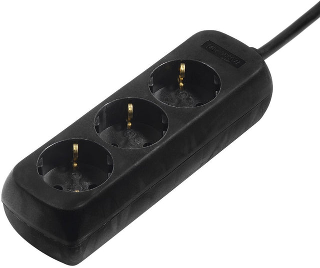 Hama Steckdosenleiste - 3-fach - 5m Kabel - Schwarz
