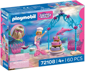 Playmobil onderwater bruiloft buffet magisch speelgoed met dolfijn.
