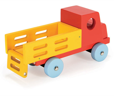 Mentari-Fahrzeuge – LKW rot – 20 x 8,50 x 10 cm – Holz – 3 Jahre