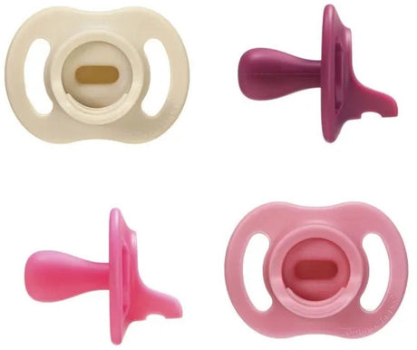 Tommee Tippee ultraleichter Schnuller mit festem Sitz – 6–18 Monate – 4er-Set – einteiliger Silikon-Schnuller – Pink Multi