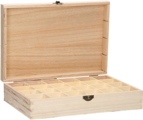 Playwood -Holzbox mit 24 Fächern