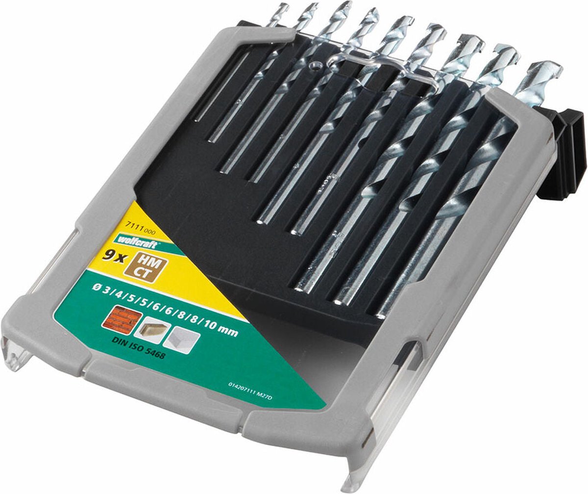 Wolfcraft - 9-teiliges Steinbohrer-Set - Hartmetall - ø 3–10 mm - Steinbohrer-Set - 7111000