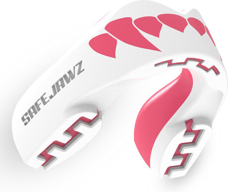 Safejawz Mundschutz Extro-Series Dracula weiß rosa Junior