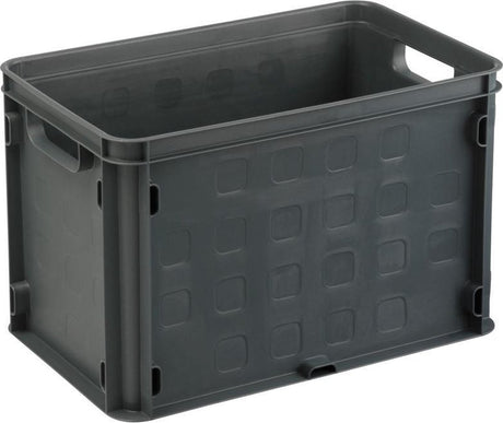 Sunware - quadratische Kiste - ohne Deckel - 26l Anthrazit - 40,6 x 25,6 x 26,1 cm