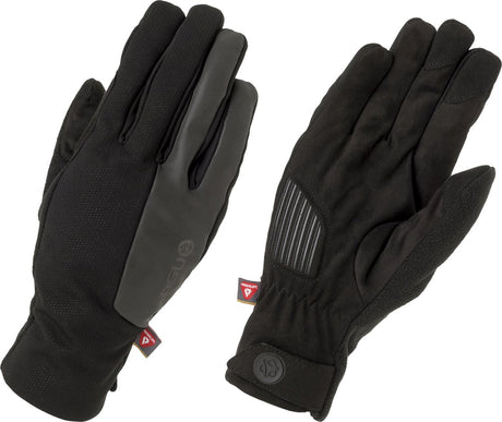 Agu winterhandschoenen - fietshandschoenen - regenhandschoenen - unisex - waterdicht - gel padding - siliconen grip - touchscreen - reflecterend - zwart - l