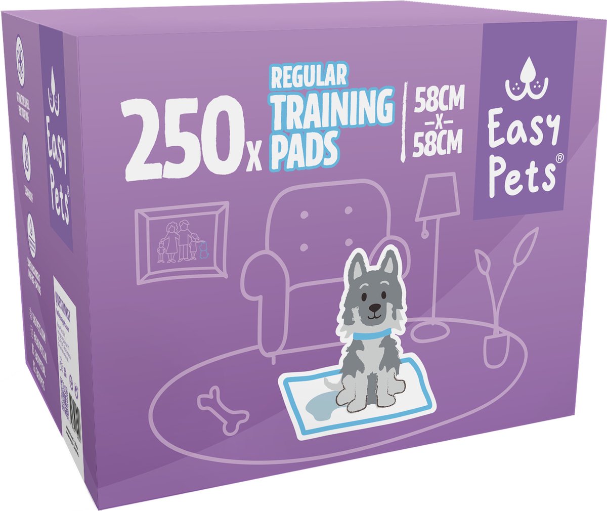 Easypets Welpentrainingsunterlagen Lavendel