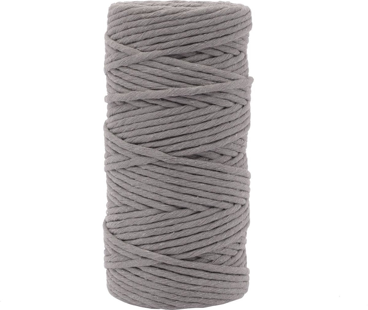 Vaessen Creative Makramee-Seil – dunkelgrau – 3 mm x 100 m