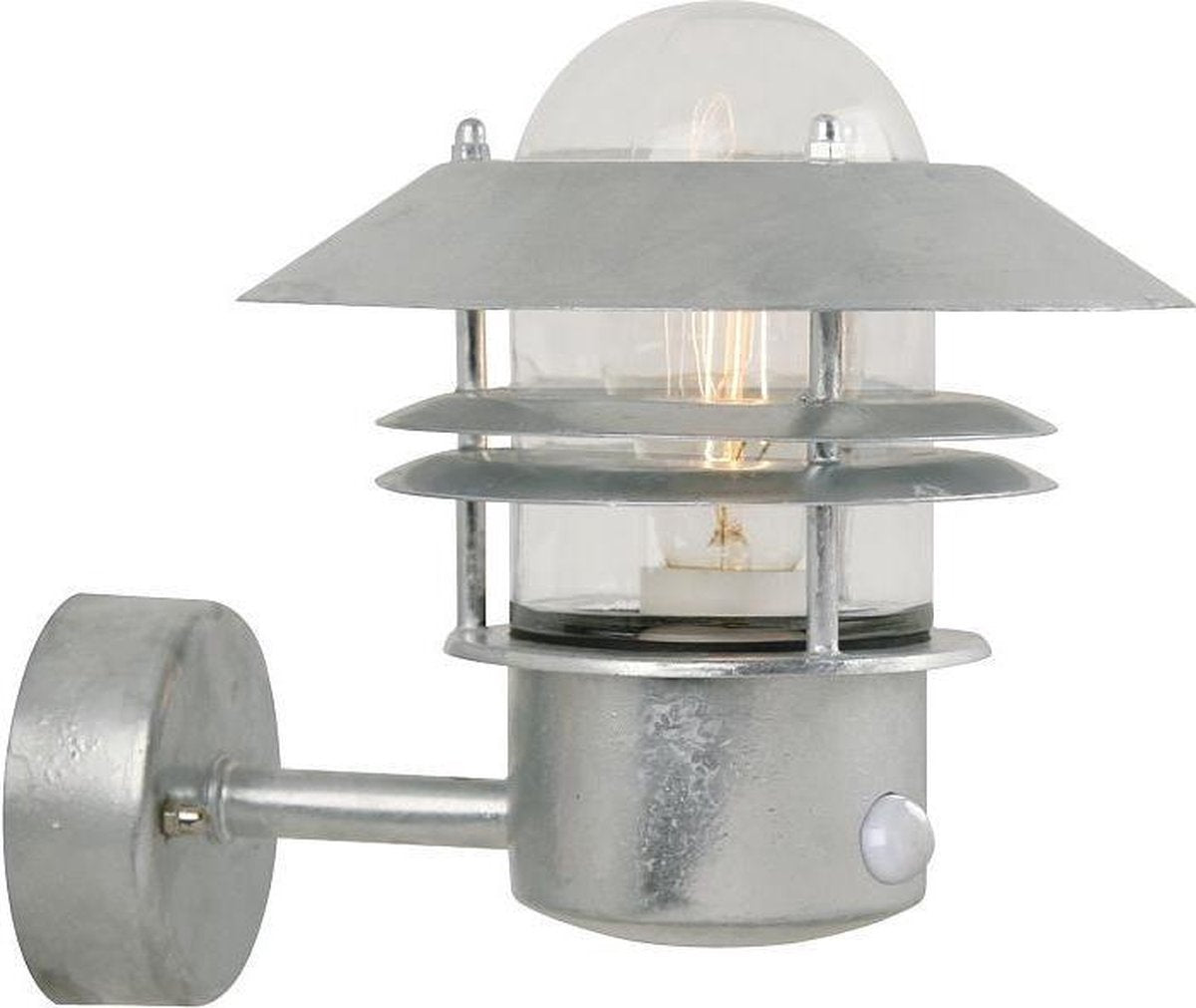 Nordlux Blockhaus-Wandleuchte-Up-Sensor-E27-verzinkt
