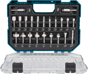 Makita-Zubehör d-74778 | Frässet | 8mm | 22-teilig | im Kunststoffkoffer - D-74778