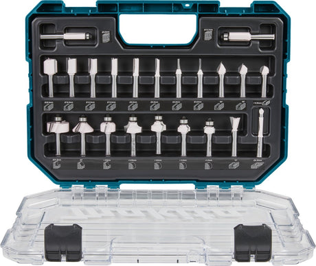 Makita-Zubehör d-74778 | Frässet | 8mm | 22-teilig | im Kunststoffkoffer - D-74778