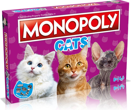 Winning Moves Monopoly Cats Edition – Englisches Brettspiel