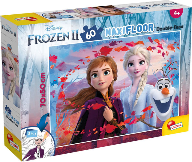 Lisciani - Frozen 2 - Double Face - Puzzle Maxifloor - 60 Teile