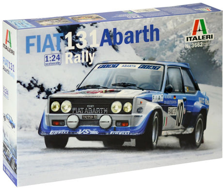 Italeri Modellbausatzauto – 3662 Fiat 131 Abarth Rallye aus Kunststoff – 1:24 – Modellbau