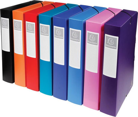 Exacompta 8x Klassifizierungsbox S. 7 10. Rücken 60 mm – A4 – sortiert – 5980e