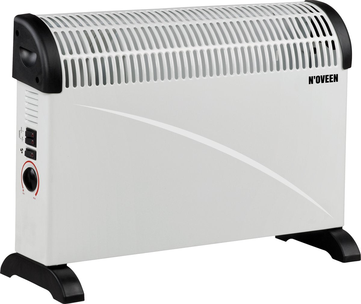 Noveen Konvektorheizung CH-5000 mit Turboventilator – elektrischer Konvektorheizofen – stehend oder hängend – maximal 2000 W – weiß