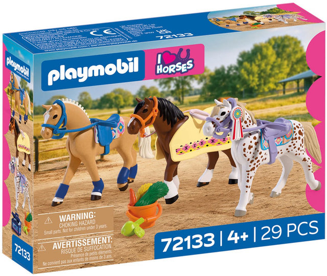 Playmobil horses drie verzamelpaarden - 72133