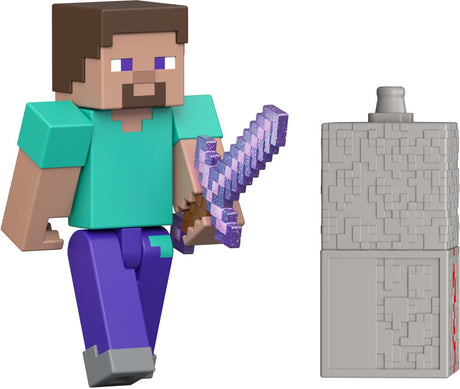 Mattel Minecraft Actionfigur Steve 8 cm Actionfigur