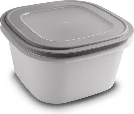 Sunware – Sigma Home Lebensmittel-Aufbewahrungsbox 3,8 l grau – 23 x 23 x 12,4 cm