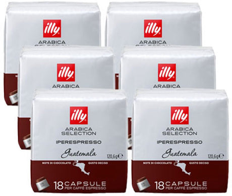 Illy - iperespresso - Kaffeekapseln - Arabica-Auswahl - Guatemala - 6 x 18 Kapseln