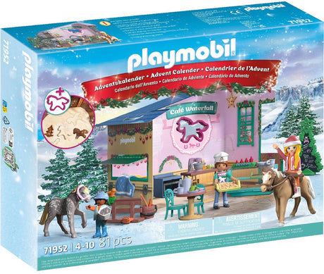 Playmobil Pferde am Wasserfall: Adventskalender für Pferdefans – 71952