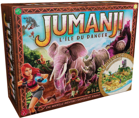 Spin Master Games Jumanji Stampede Kooperatives Brettspiel, 3D-Abenteuerspiel basierend auf dem Action-Comedy-Film, Familienspielabend